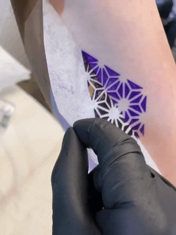 Ephemeral-tattoo-process