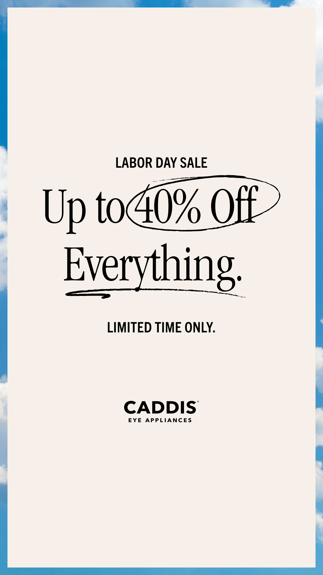 Caddis_August_Labor Day Sale_Static Graphic_9x16-1