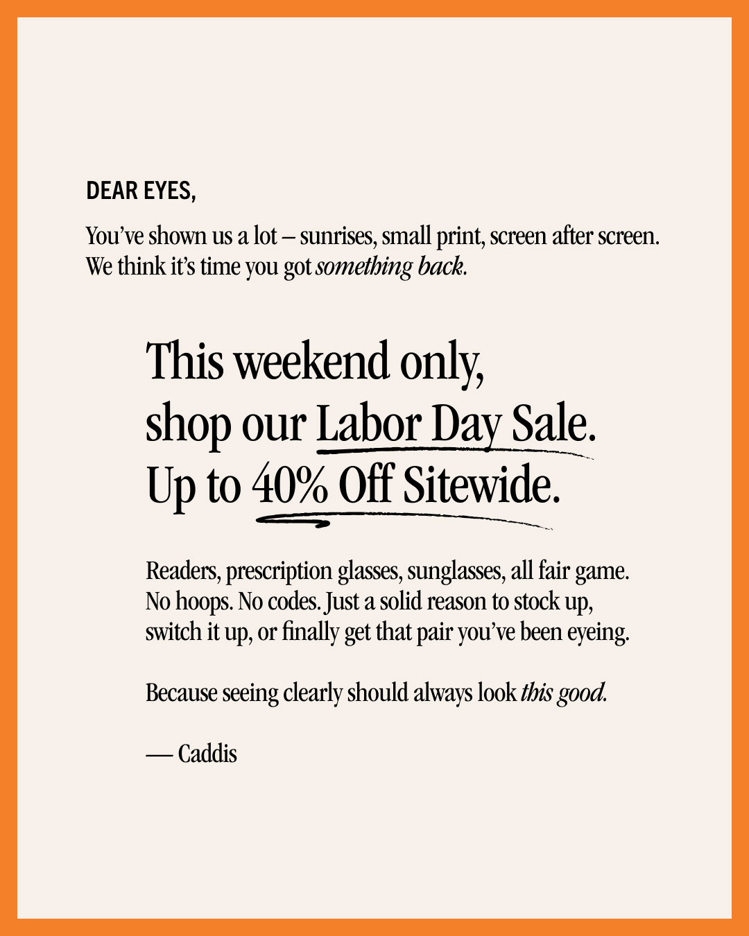 Caddis_August_Labor Day Sale_Static Letter_4x5-1